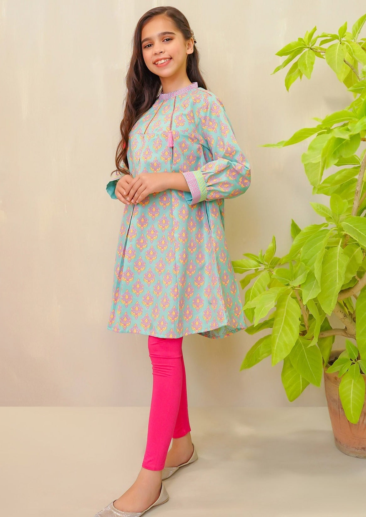 Mint Green - Girl's Kurta