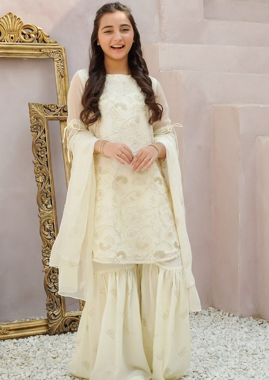 Ivory White - Girl's Dress