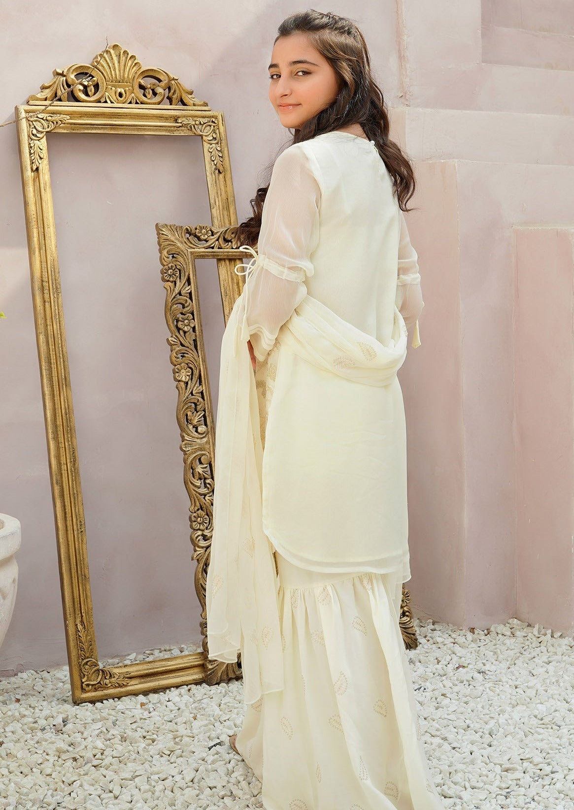 Ivory White - Girl's Dress