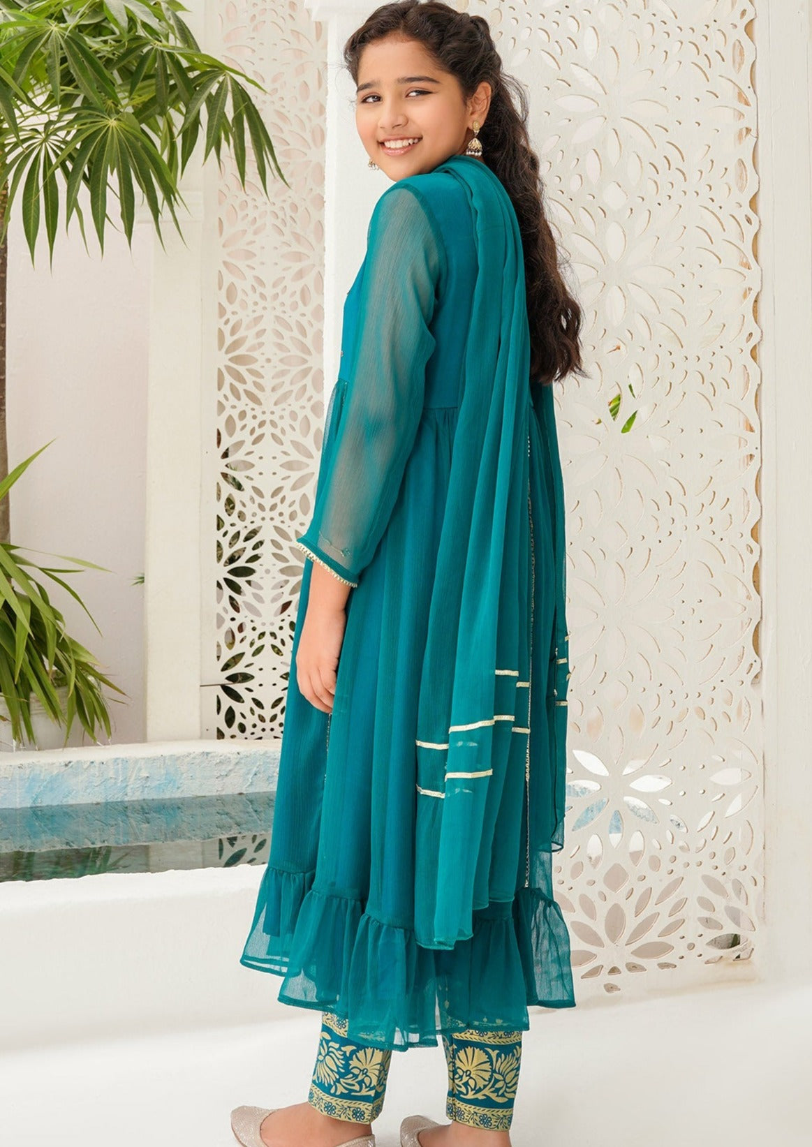 Emerald Green - Girl's Dress