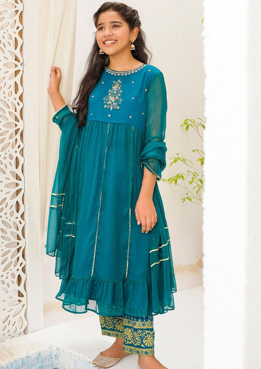 Emerald Green - Girl's Dress