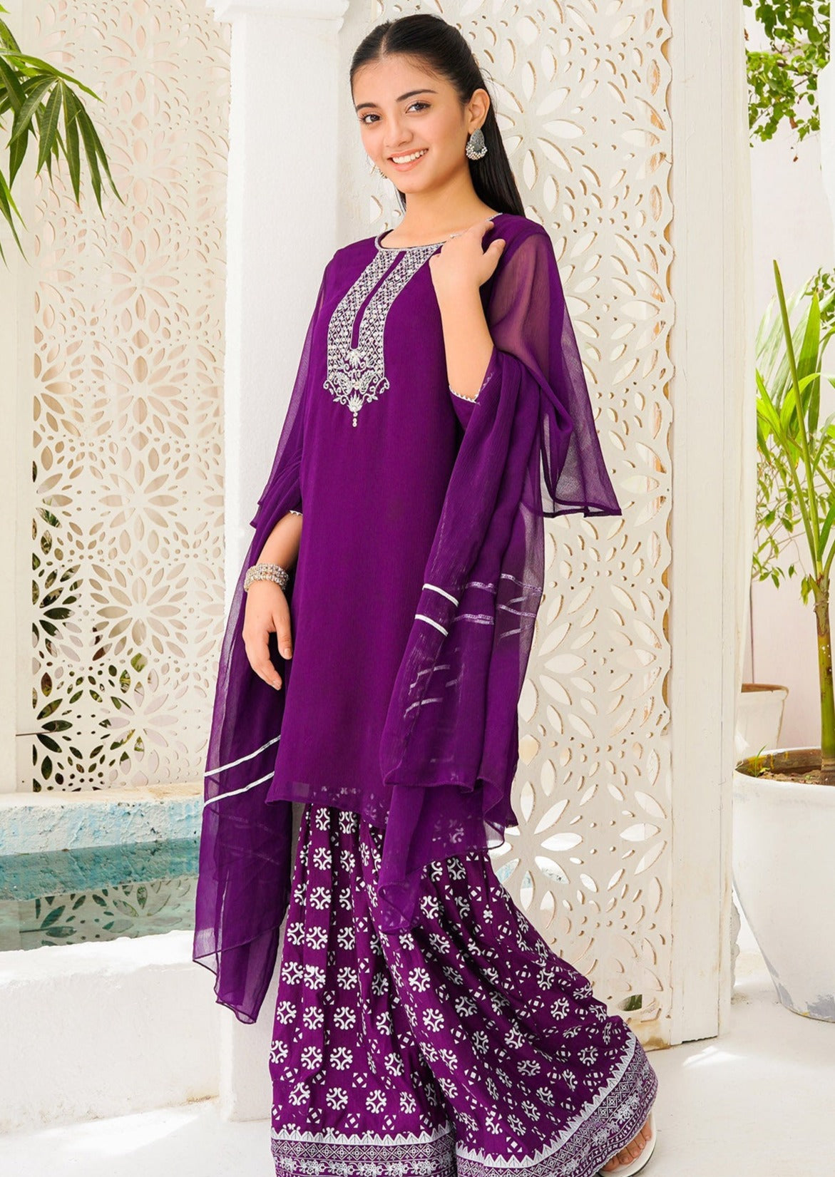 Purple - Girl's Dress