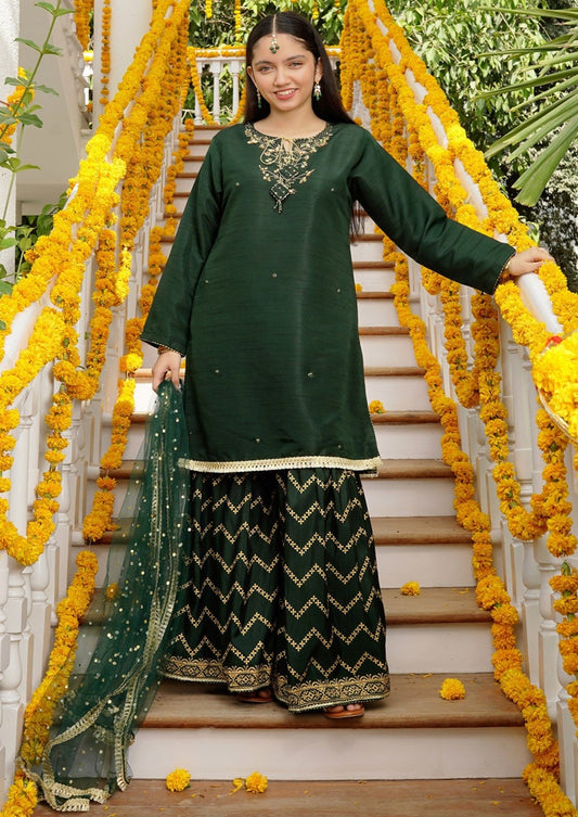 Green - Girl's Dress