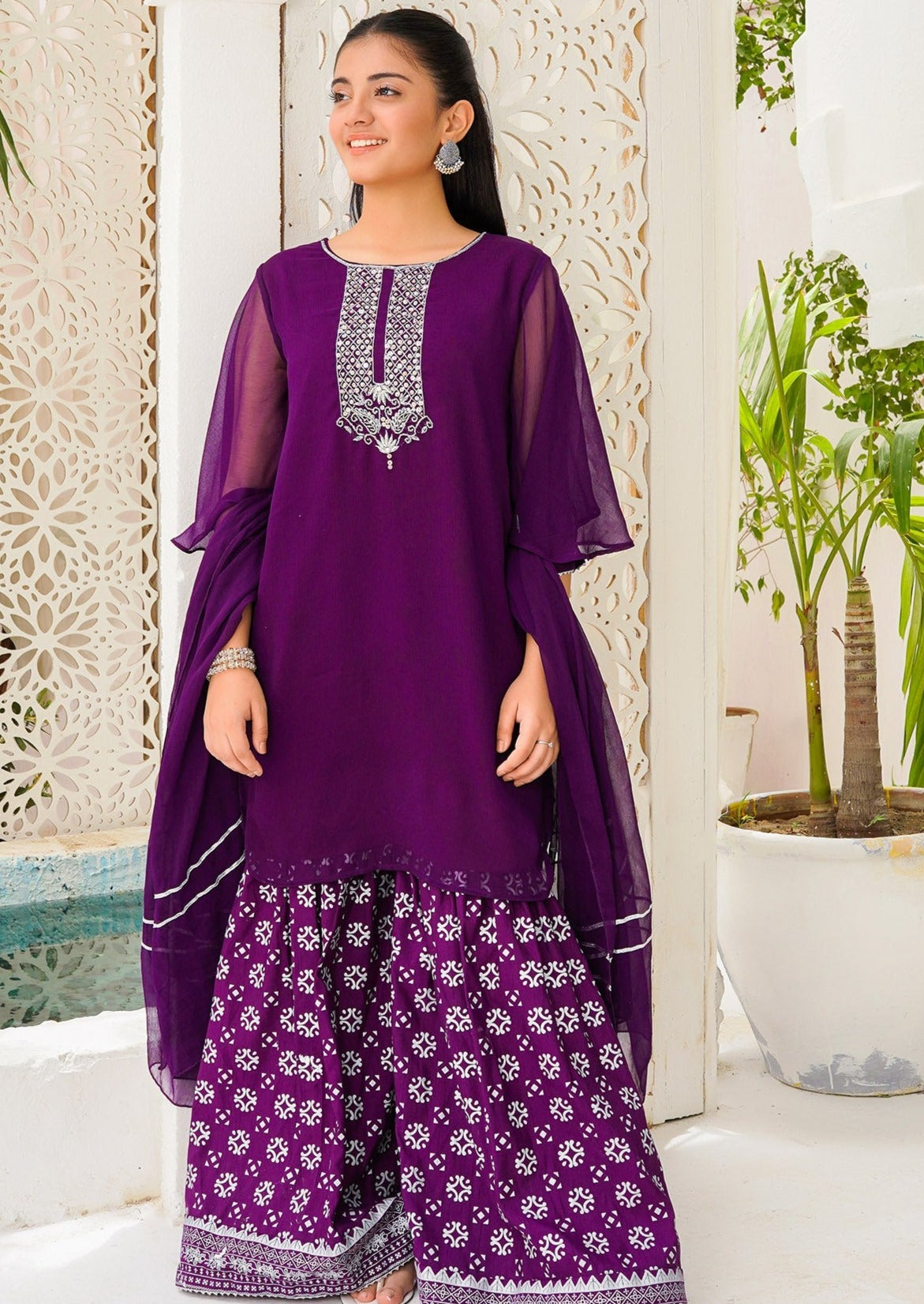 Purple - Girl's Dress