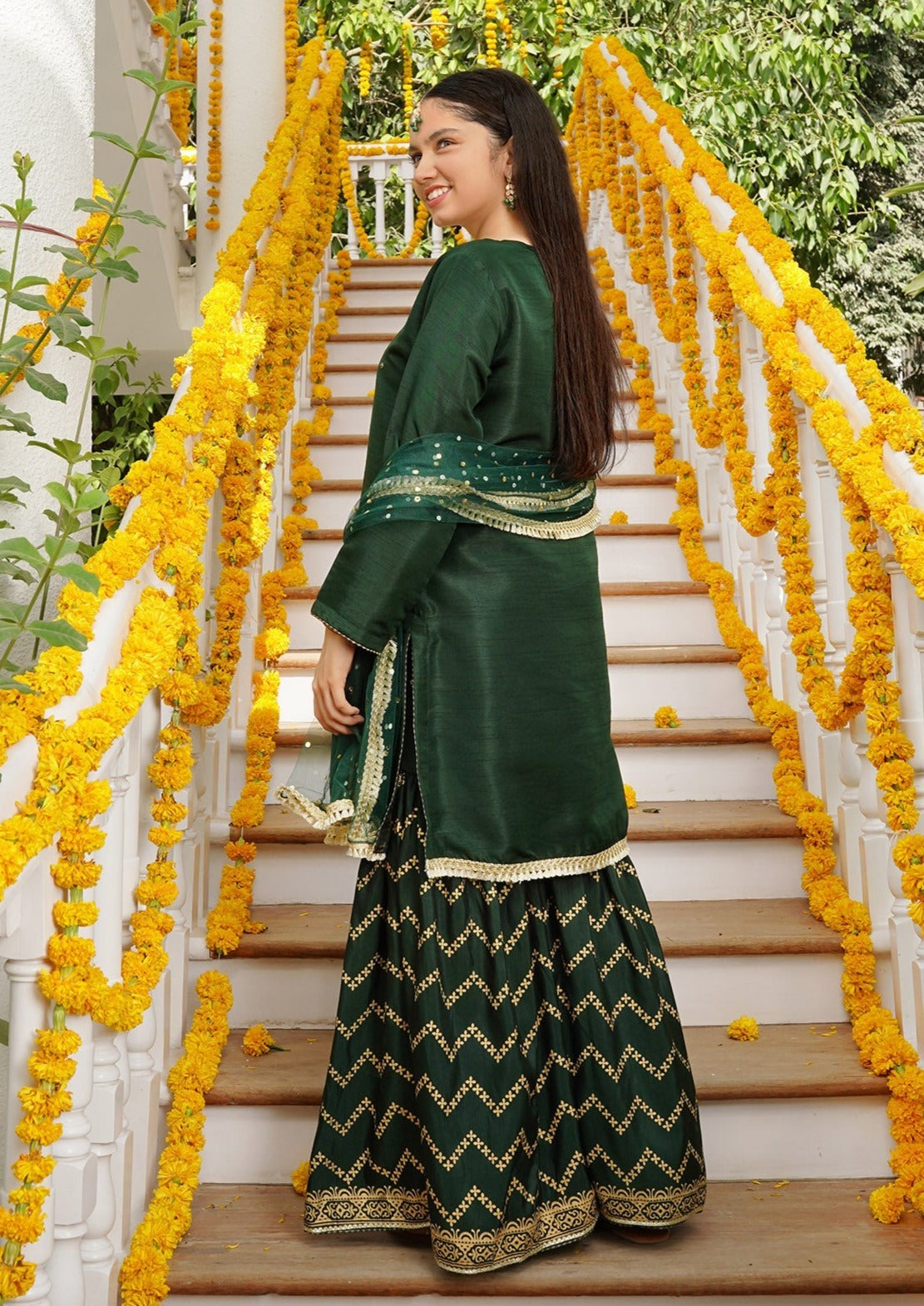 Green - Girl's Dress