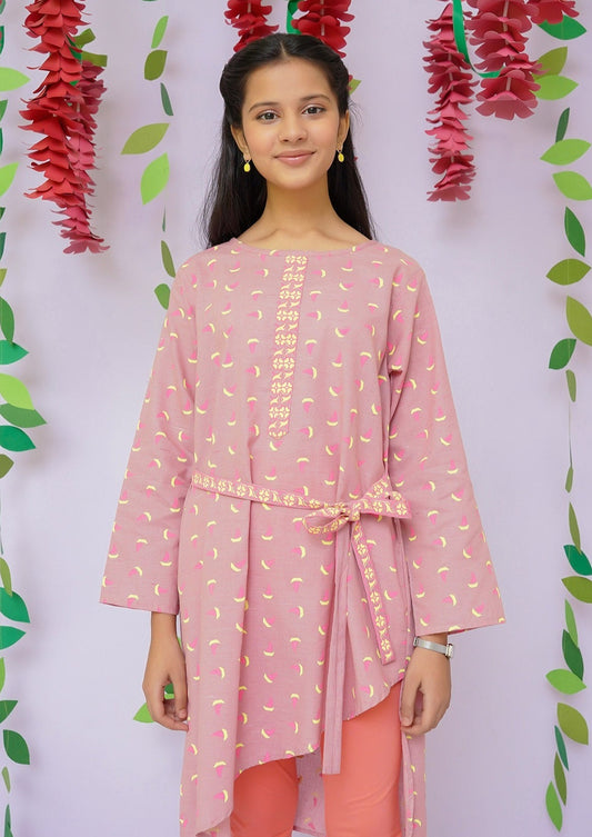 Pink - Girl's Kurta