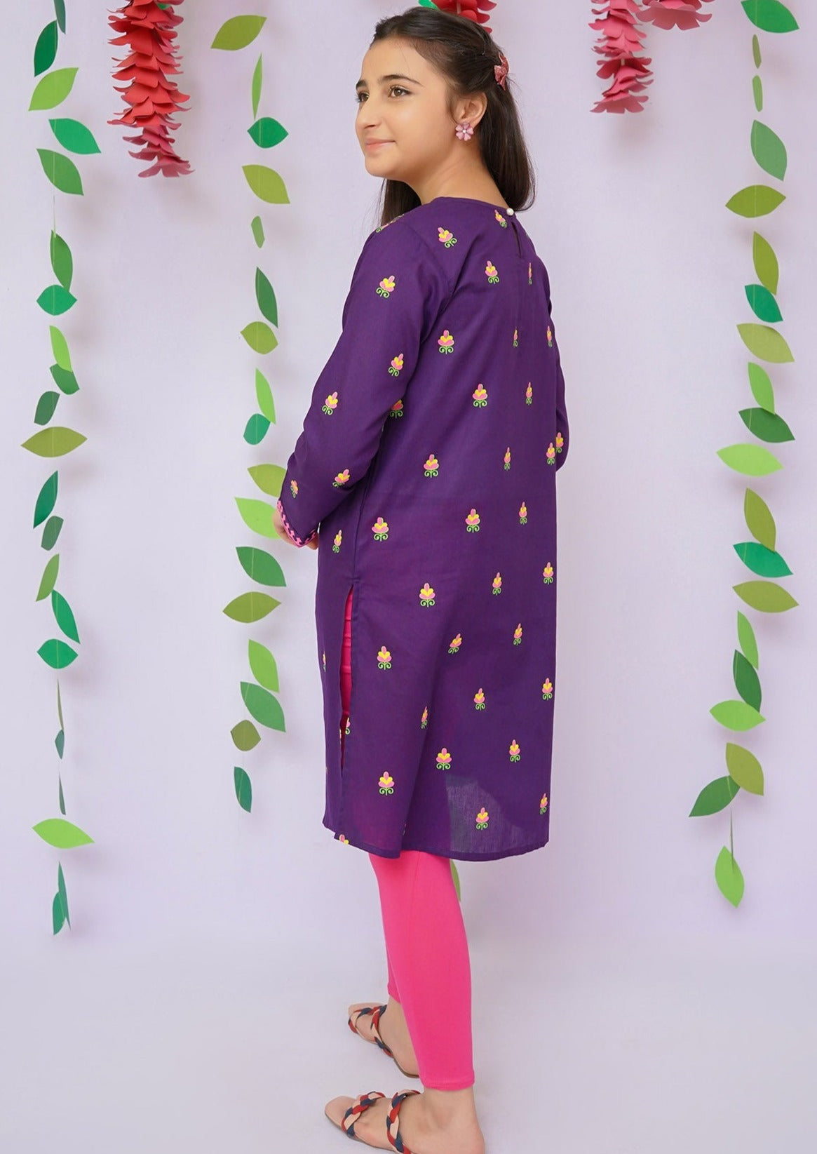 Purple - Girl's Kurta