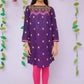 Purple - Girl's Kurta