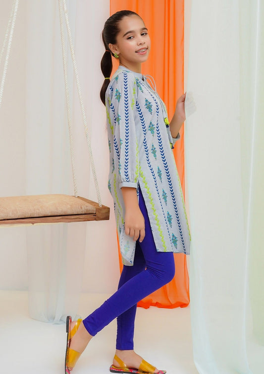 Grey - Girl's Kurta