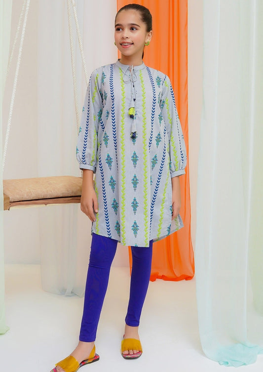 Grey - Girl's Kurta