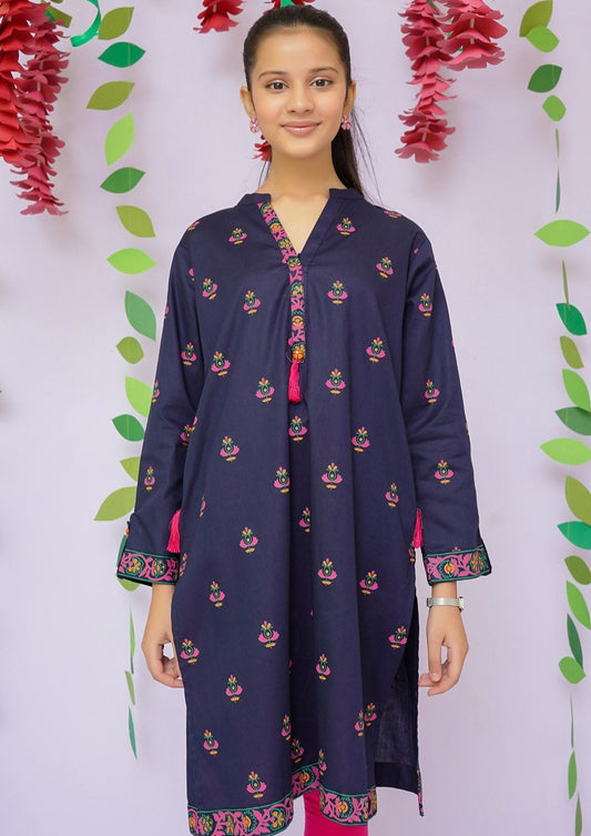 Blue - Girl's Kurta