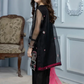 Black - Girl's Kurta and Dupatta