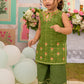 Olive Green - Infant Girl's Dress