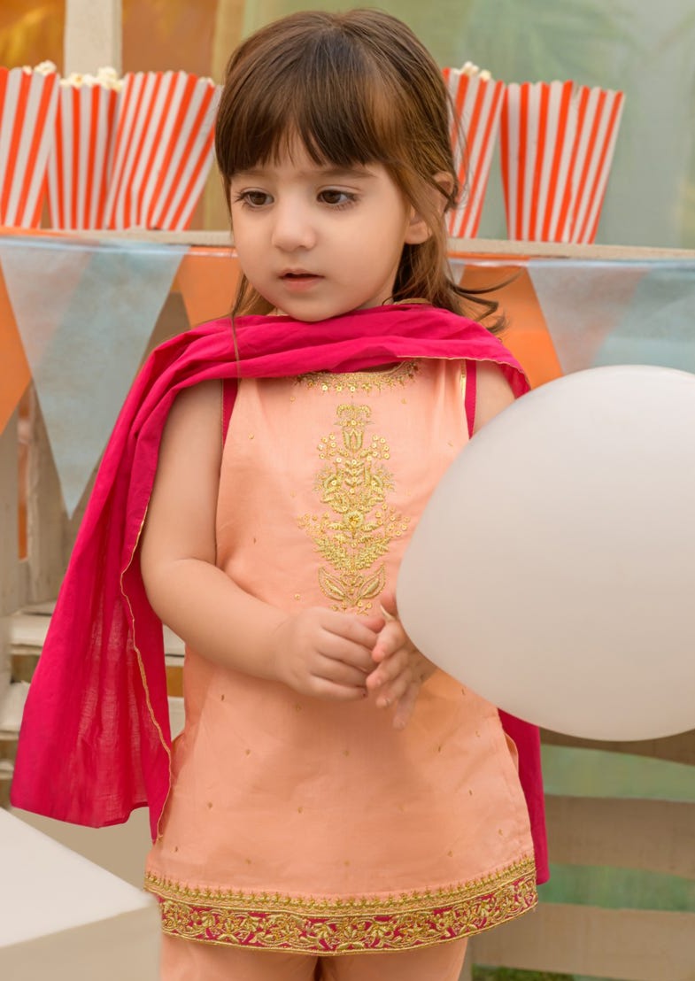 Pink - Infant Girl's Gharara Dress