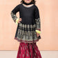 Black & Red - Girl's Gharara Dress