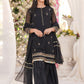 Black - Girl's Gharara Dress