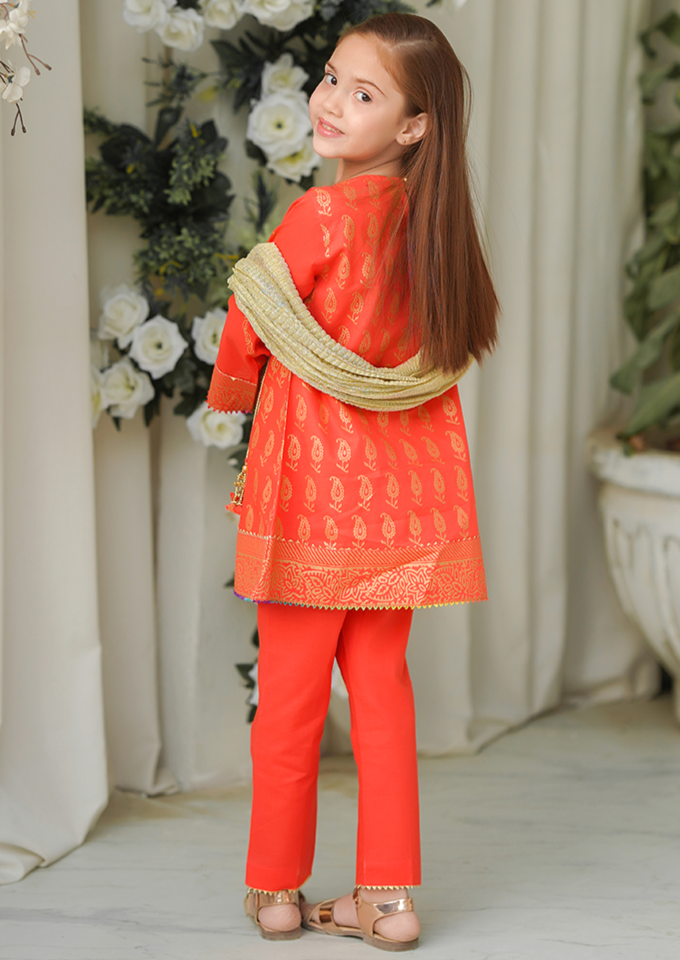 Coral Pink - Girl's Dress