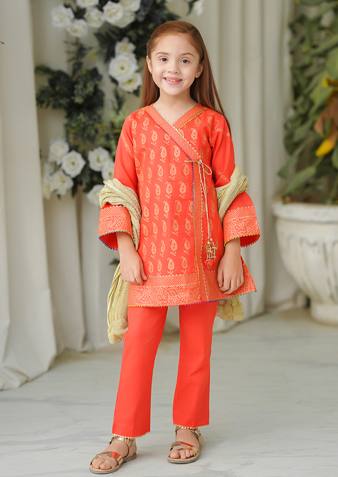 Coral Pink - Girl's Dress