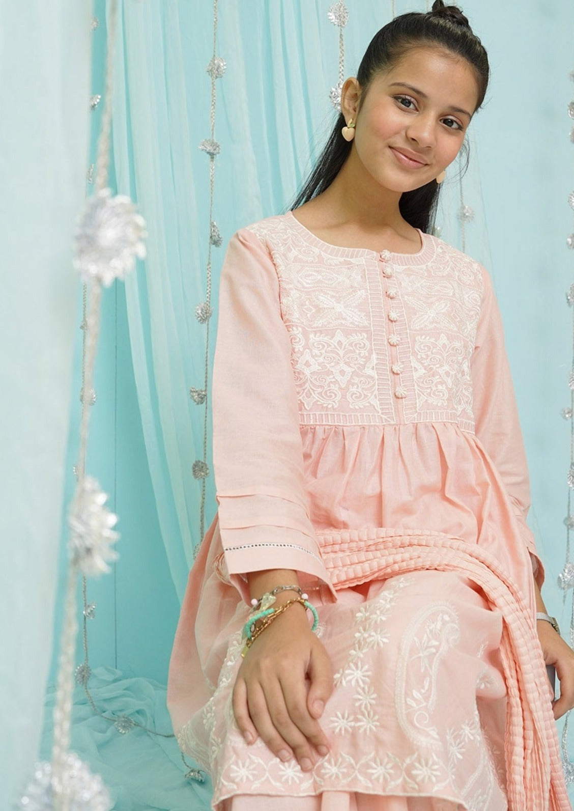 Peach - Girl's Dress
