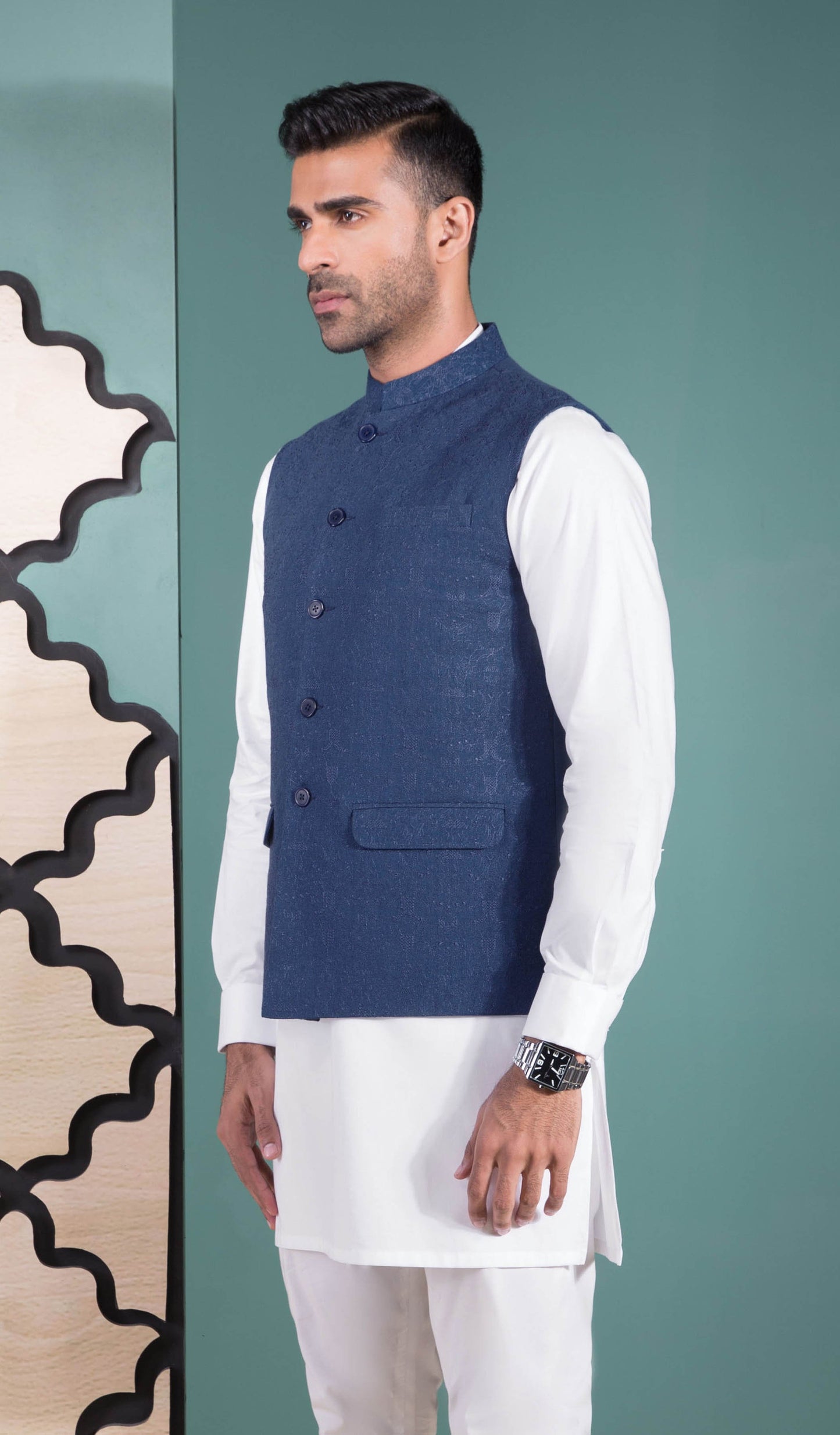 Blue - Waistcoat - Depth of the sea