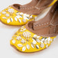 Yellow - Women's Embellished Khussas