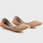 Peach - Women's Embellished Khussas