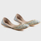 Light Blue - Women's Embellished Khussas