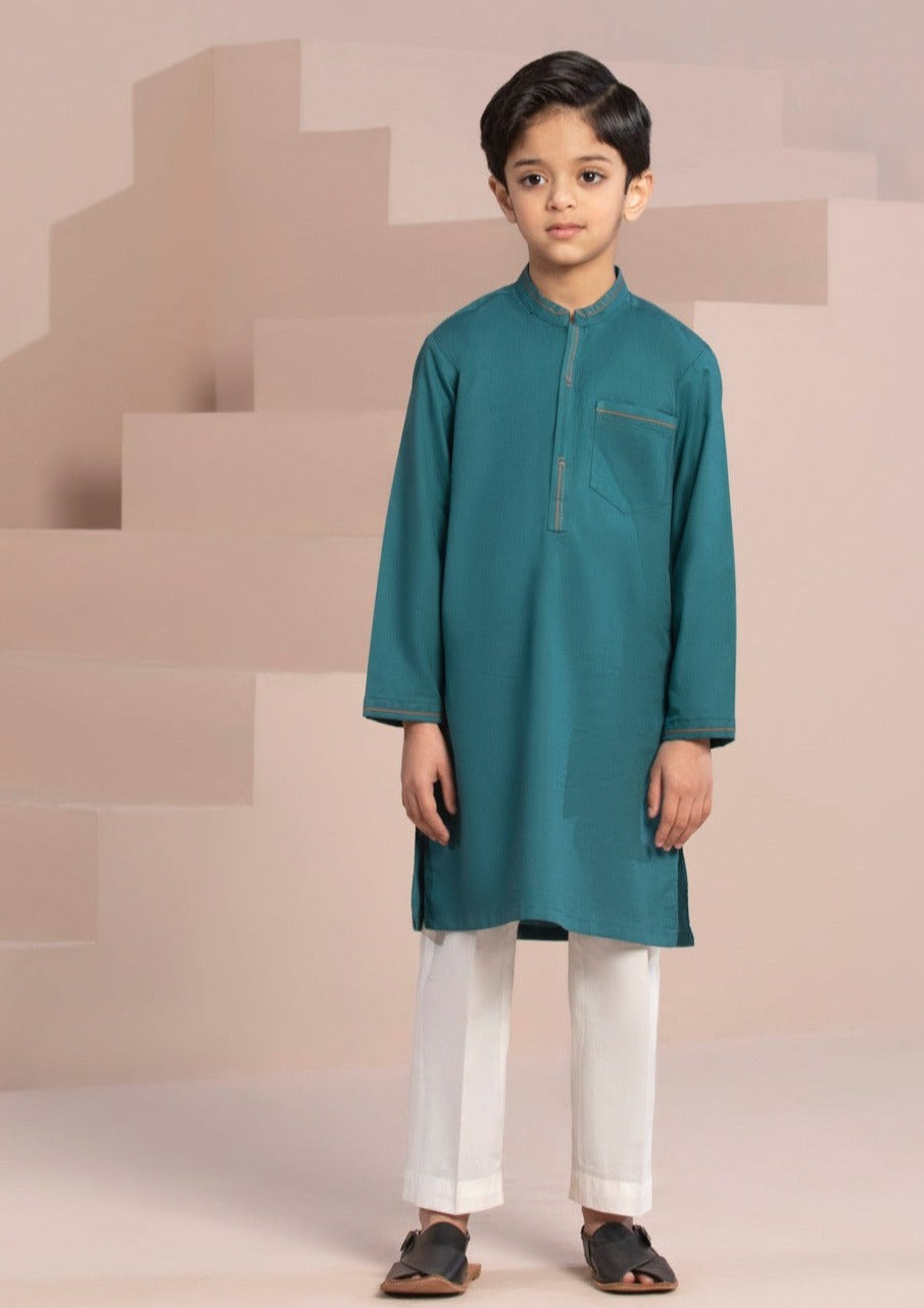 Teal - Boy's Kurta & Shalwar