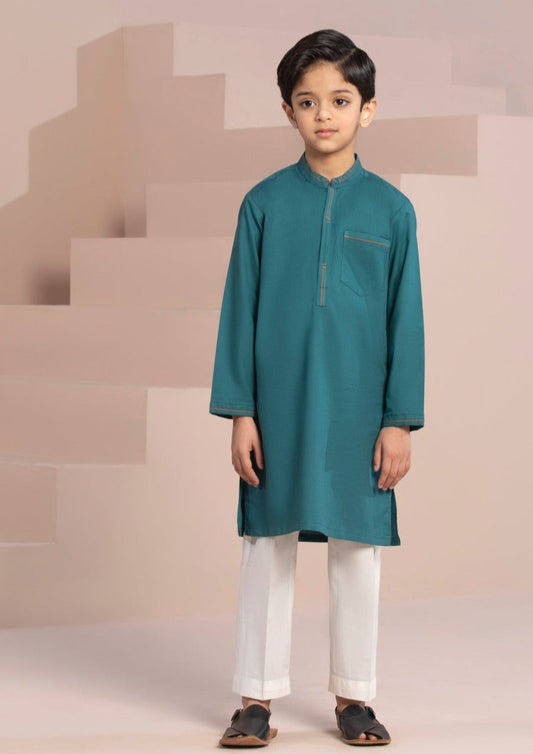 Teal - Boy's Kurta & Shalwar