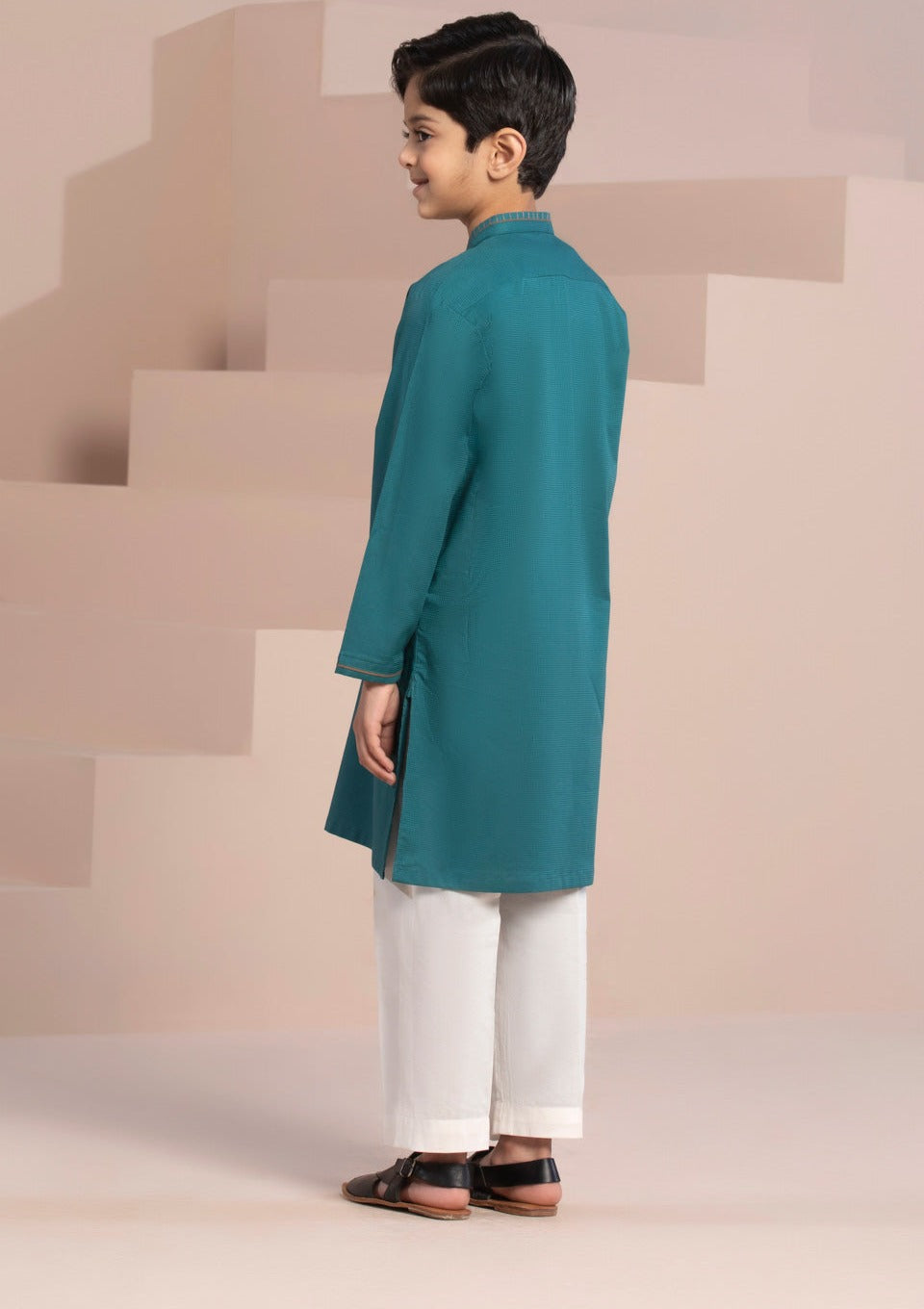 Teal - Boy's Kurta & Shalwar