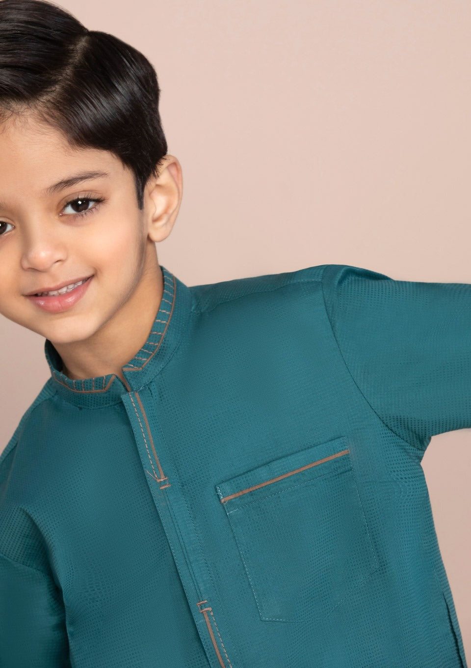 Teal - Boy's Kurta & Shalwar