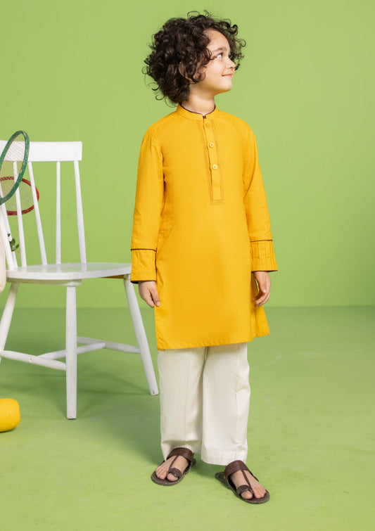 Mustard - Boy's Kurta