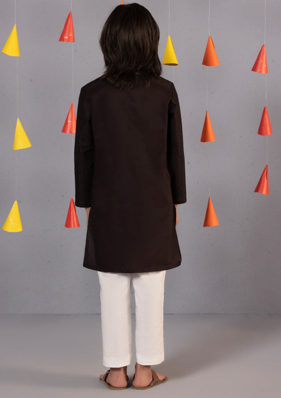Black - Boy's Kurta Shalwar