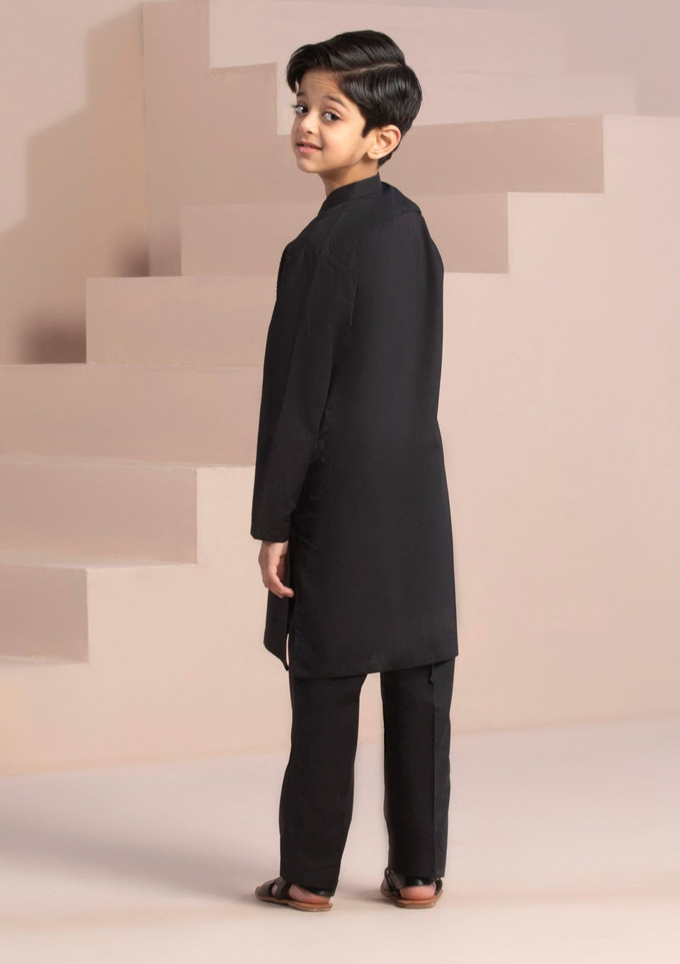 Black - Boy's Kurta Shalwar