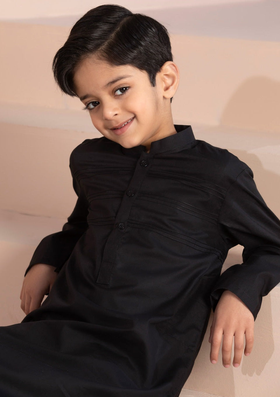 Black - Boy's Kurta Shalwar