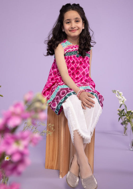 Pink - Girl's Kurta