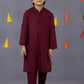 Maroon - Boy's Kurta Trouser