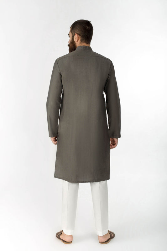 Green - Men's Kurta - Juniper