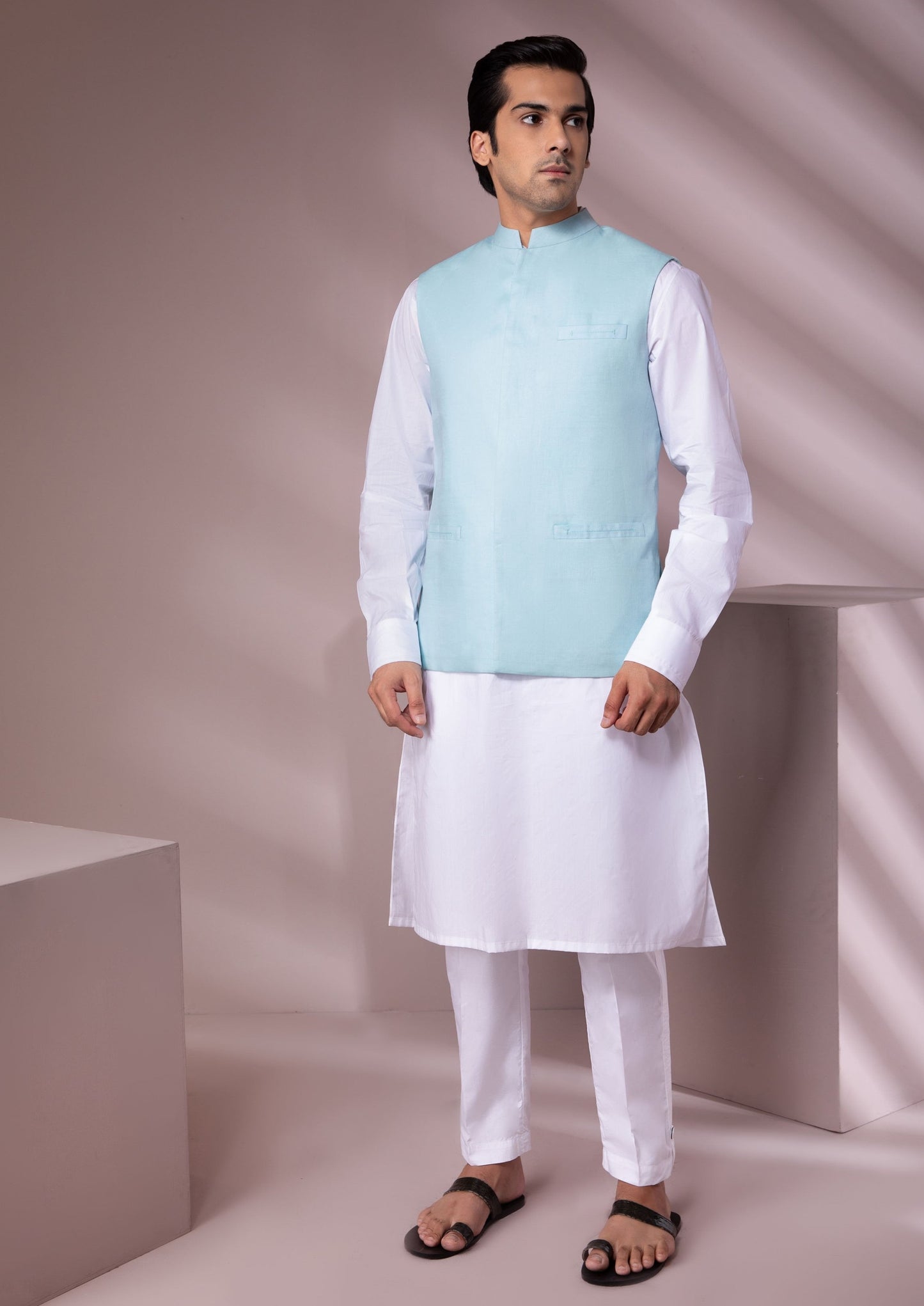 Light Blue - Men's Waistcoat - Sceptre