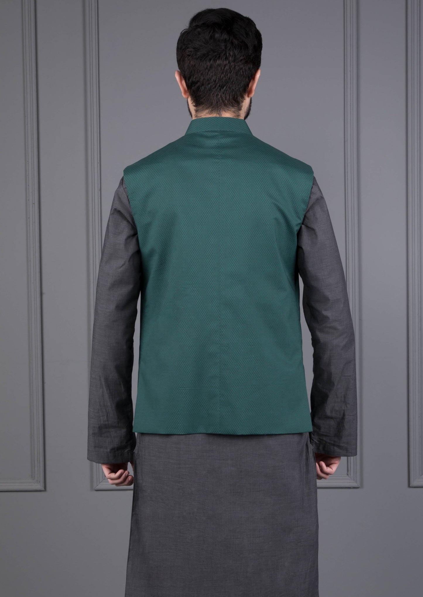 Green - Men's Waistcoat - Conifer