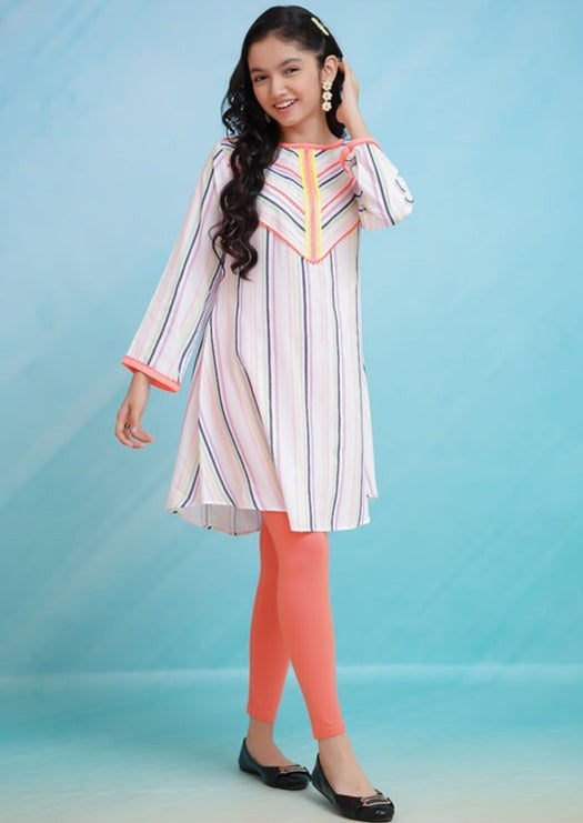 Multicolor - Girl's Kurta