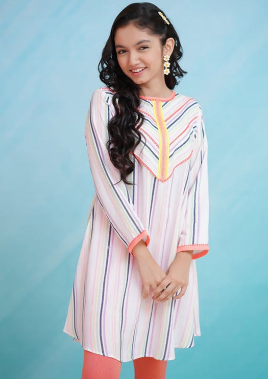 Multicolor - Girl's Kurta