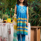 Blue - Girls Embroidered Dress