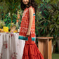 Orange - Girl's Embroidered Gharara