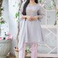Grey & Light Pink - Girl's Dress