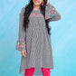 Black and White- Girl's Kurta