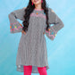 Black and White- Girl's Kurta