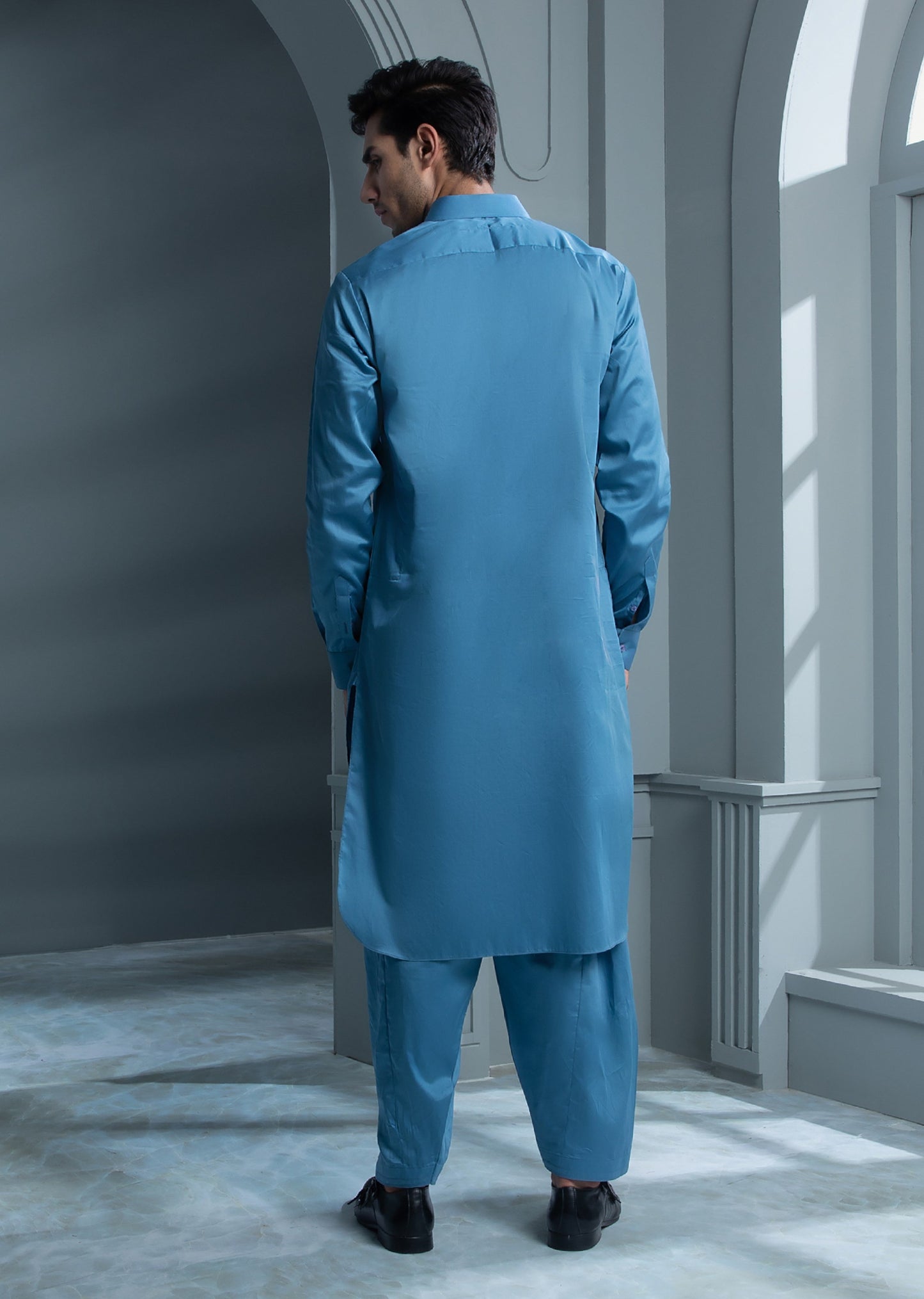 Blue - Kameez Shalwar - Berry