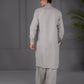 Light Grey - Kameez Shalwar - Pearl River