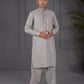 Light Grey - Kameez Shalwar - Pearl River